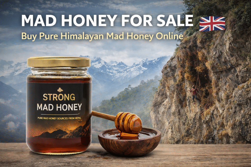 Mad honey for sale – pure Himalayan mad honey from Nepal by Strong Mad Honey
