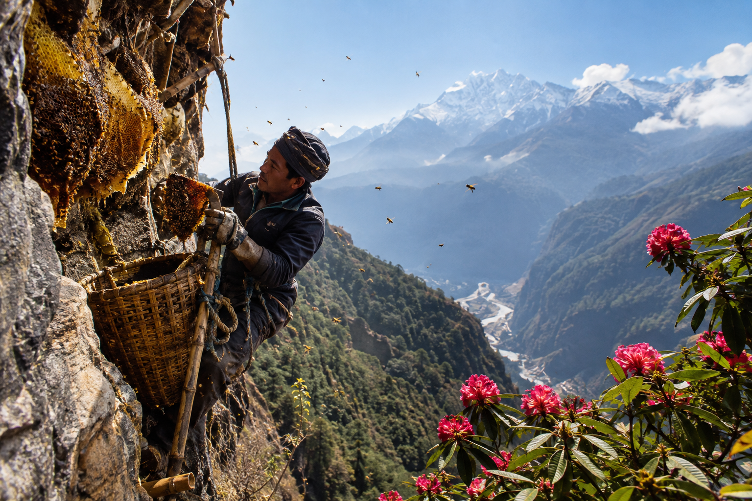 Who Harvests Authentic Mad Honey in Nepal?